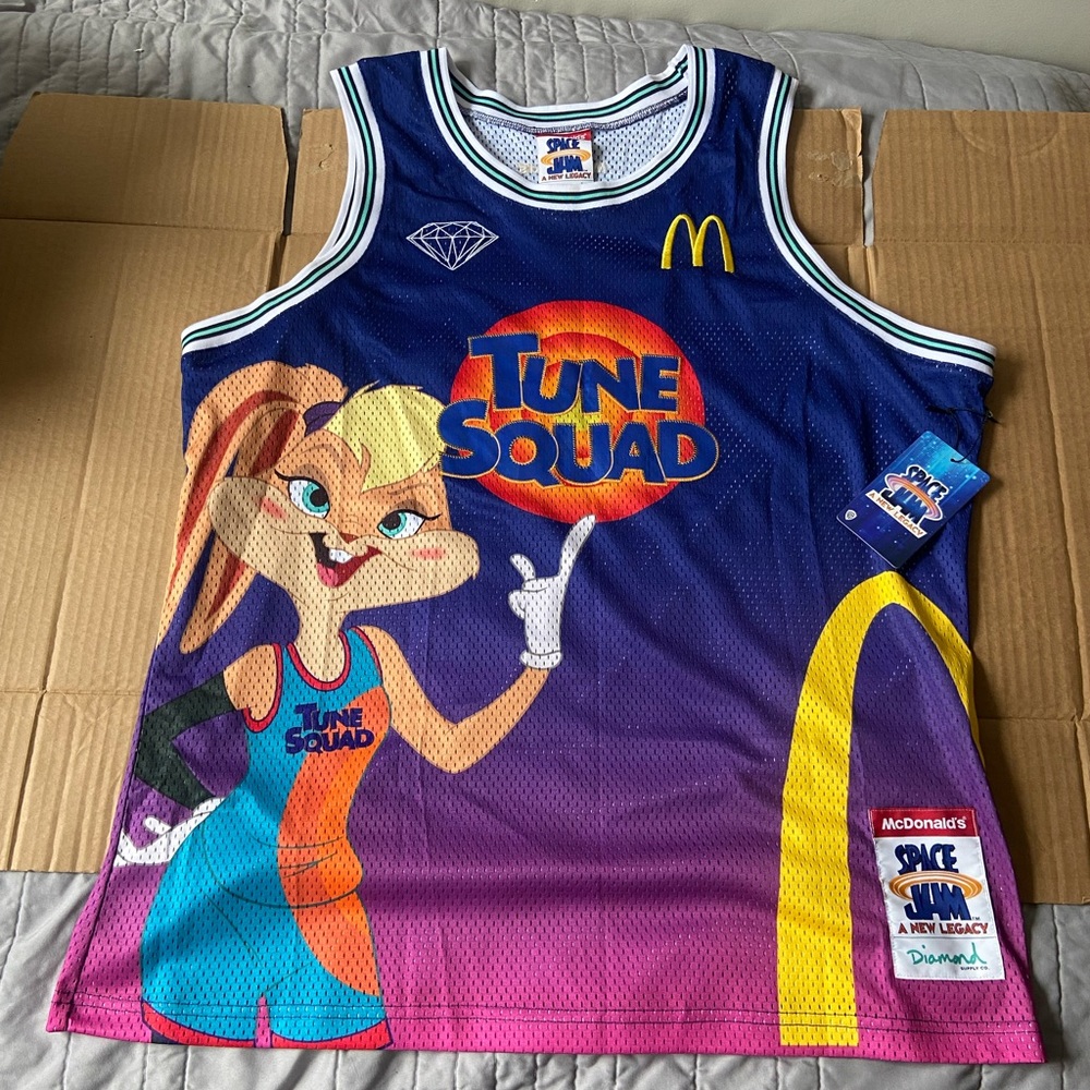 Space Jam Mcdonald’s Basketball Jersey Bunny Lola #11, Mens Large